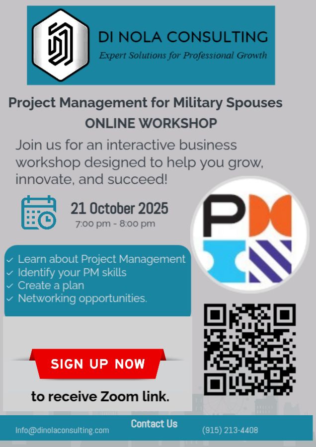 Project Management for Military Spouses workshop