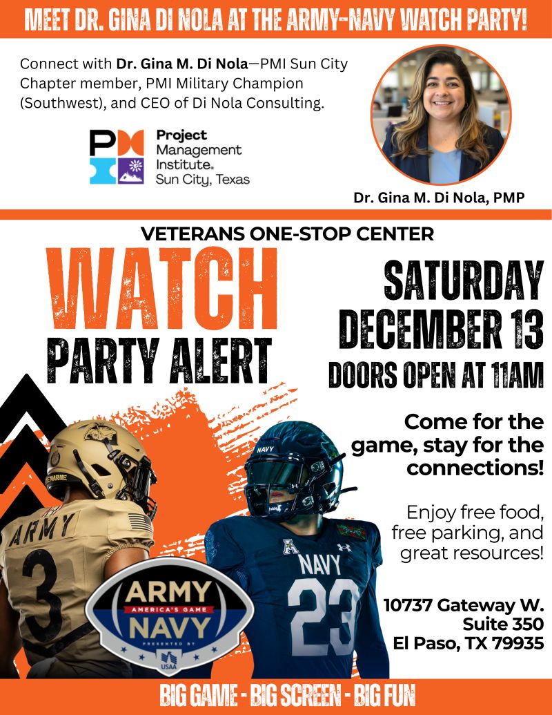 Army-Navy Watch Party at the Veterans One-Stop Center